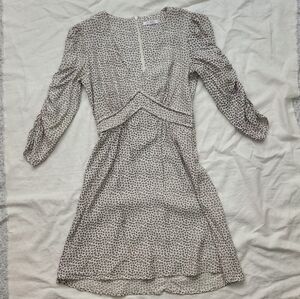 Los Angeles boutique brand Lily Ashwell designer floral dress handmade XS cream